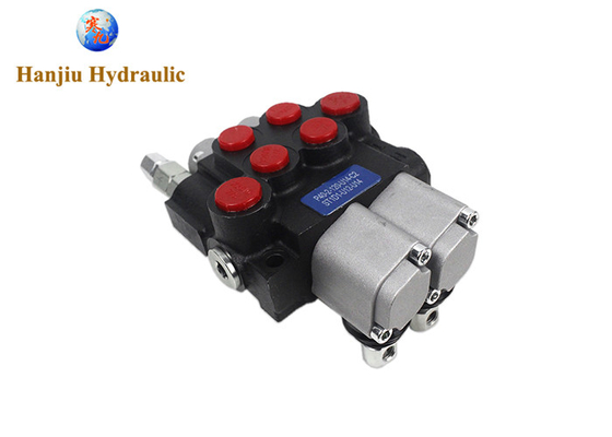 02P40 3 Way Manual Hydraulic Directional Control Valve OEM Spring Return Handel At 180°