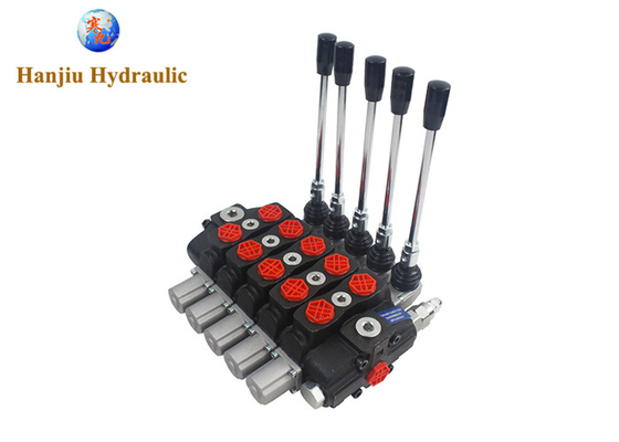 5 البنك 3 موقف HSSD8 سلسلة الصمام القسري الهيدروليكي 31.5Mpa 80 L/min معدل تدفق