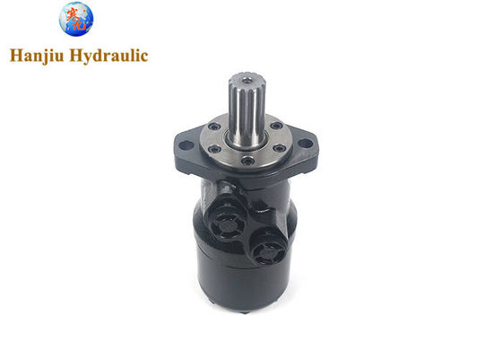 محركات مدارية هيدروليكية MR315HB مع عمود مسنن 14-DP12/24، منافذ BSPP لآلات جز العشب